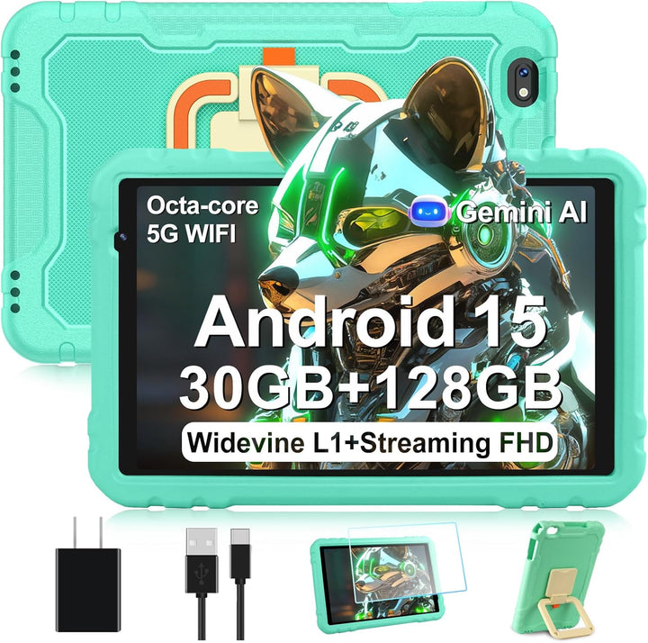 Tableta 2026 de 10 pulgadas, tabletas Android 15 de 30 GB+128 GB+1...