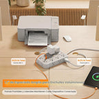 Regleta de protección contra sobretensiones de 6 pies con 6 USB