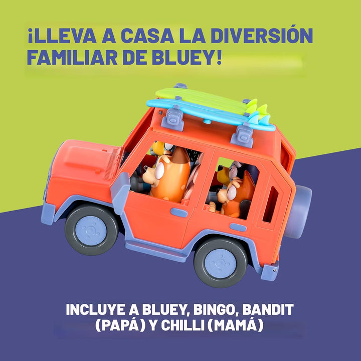 Bluey Heeler - Coche de juguete familiar 4WD para niños pequeños co...