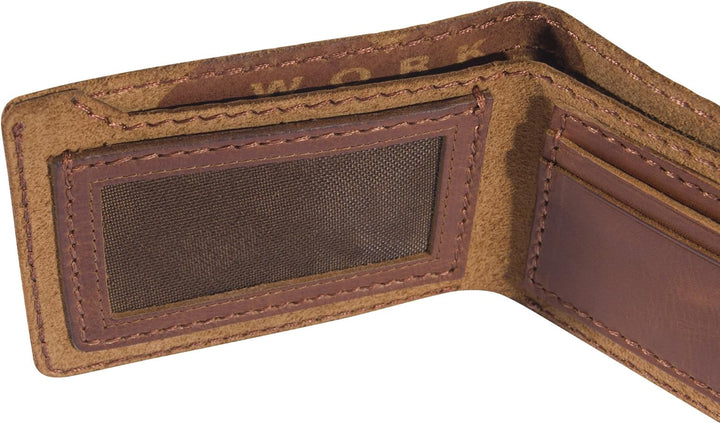Carhartt Billetera plegable de piel pátina B0000400 para hombre