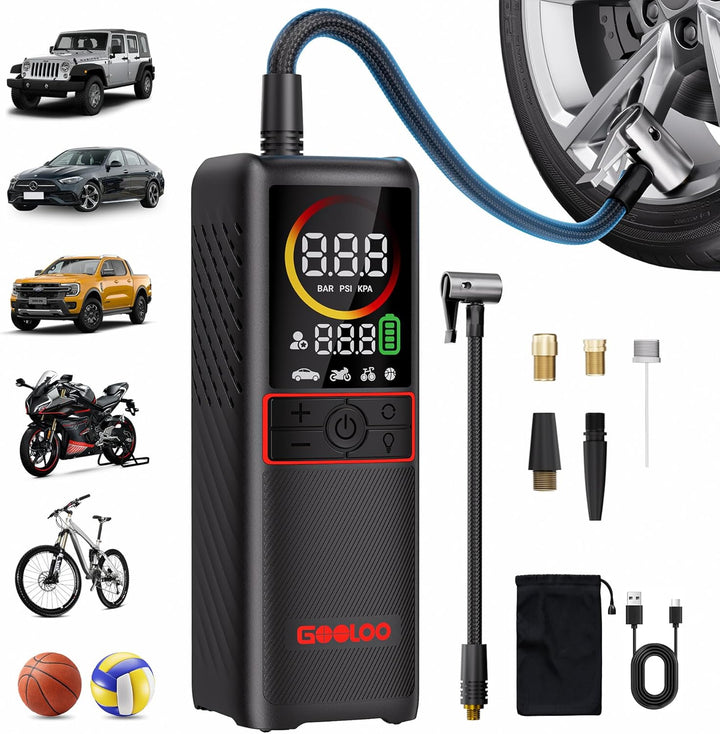 GOOLOO GT160 Tire Inflator Portable Air Compressor, 160PSI Portable...