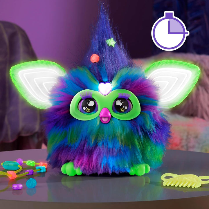Furby Galaxy brilla en la oscuridad 15 accesorios de moda