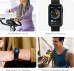 iTouch Active 5 - Reloj de seguimiento de actividad física para mujeres y hombres, monitor de frecuencia cardíaca, monitor de sueño, contador de pasos, más de 100 modos deportivos, batería de 7 días