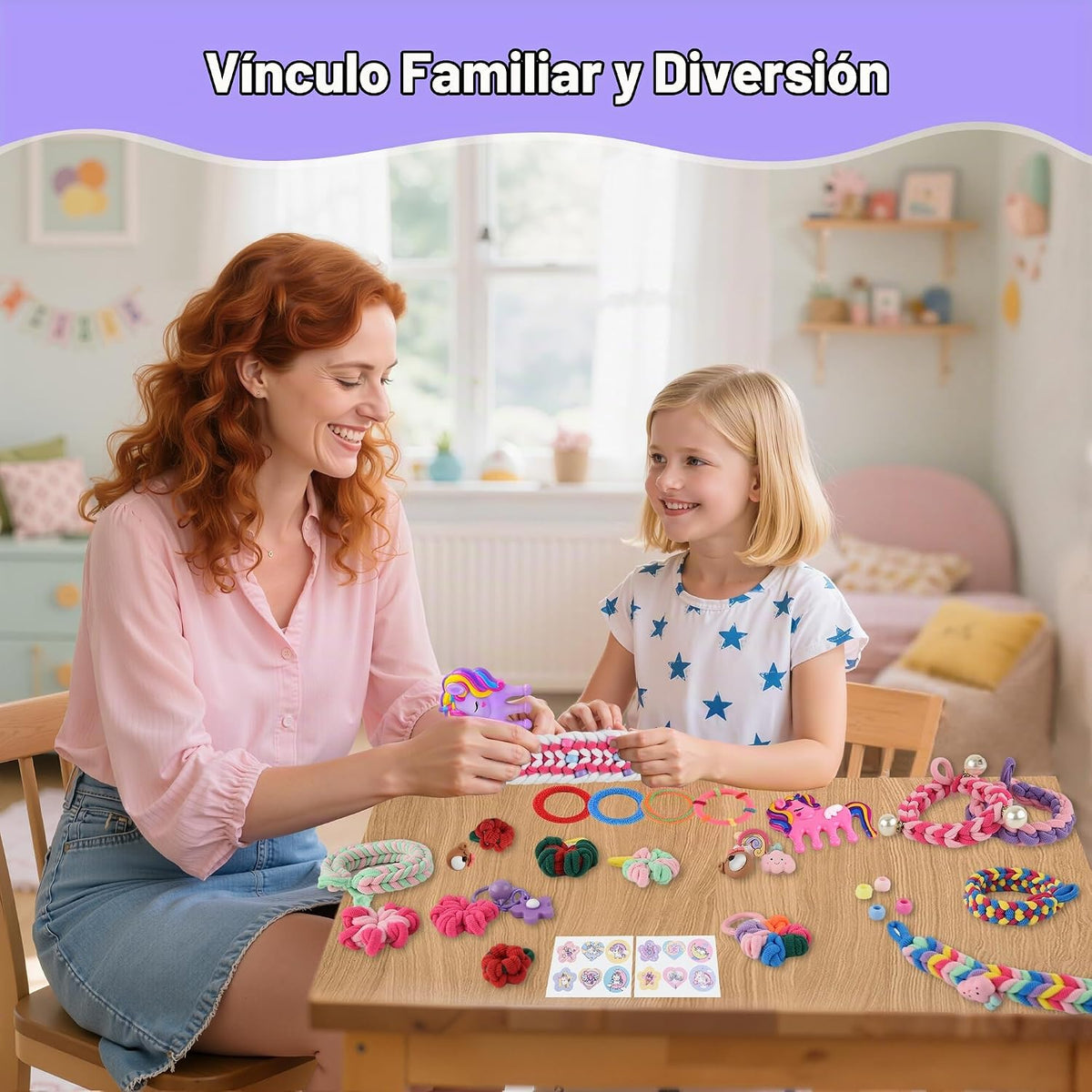 Nicella Kit de fabricación de pulseras, regalos para niñas de 8 a 12 años, kit de telar de tejido, más de 1300 piezas de kits de manualidades para niños con 2 peines de tejido, regalos de Pascua para niñas de 6, 7, 8, 9, 10, 11, 12 años