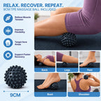 Tapete de yoga extra grueso, antideslizante de 0.591 in NBR, 72 x 24 pulgadas, viene con bola de masaje TPE y cronómetro digital, alfombrilla de entrenamiento para ejercicio en casa, fitness, pilates