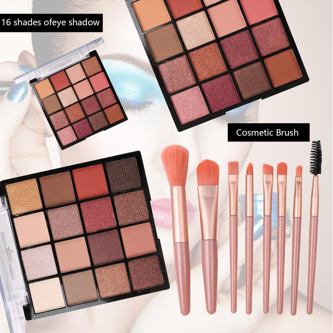 Delymol Kit de maquillaje todo en uno para niñas adolescentes, somb...