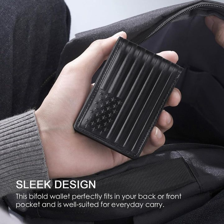Cartera Pefiam de cuero de grano completo para hombres - Cartera pl...