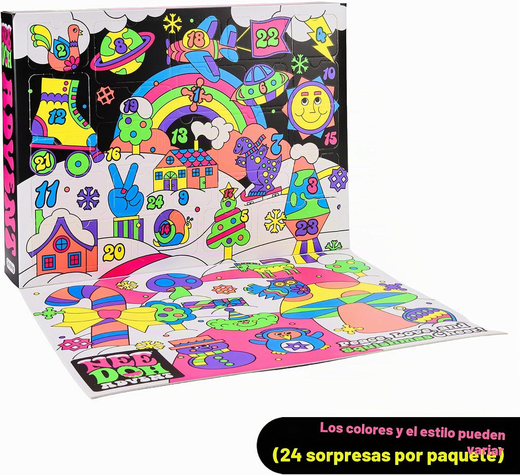 Schylling NeeDoh Squishmas Calendario de Adviento (paquete de 1)
