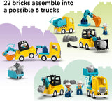 LEGO DUPLO Town - Vehículos de construcción 3 en 1 para