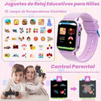 Phyulls Relojes inteligentes para niños con 32 juegos de rompecabezas