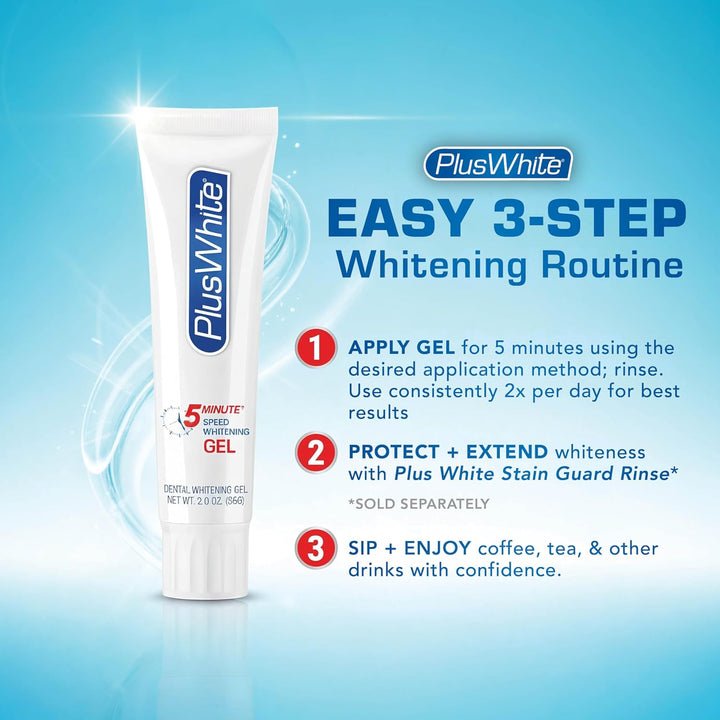 Plus White Gel blanqueador Premier Speed de 5 minutos, 2.0 onzas...