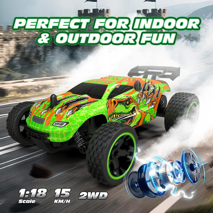 Tecnock Coches RC para Niños, Coche RC 1:18 a Escala 2WD con Carga...