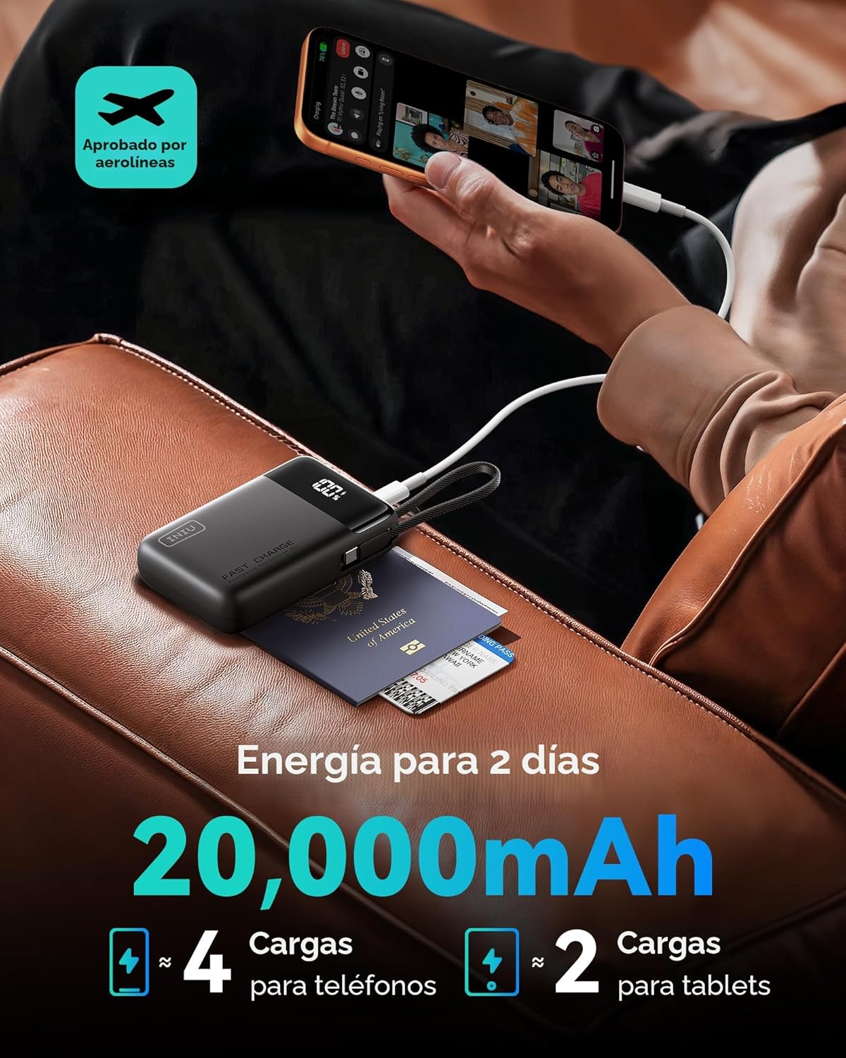INIU Cargador Portátil de 45W, Banco de Energía más Pequeño de 2000...
