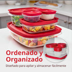 Rubbermaid EasyStore - Contenedores de almacenamiento de alimentos, juego de 38 piezas, recipientes de almacenamiento de alimentos con tapas