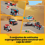 LEGO Creator 31146 - Camión de cama plana 3 en 1 con