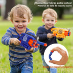 Paquete de 2 pistolas Blaster para niños de 3 años en adelante, 80 dardos de espuma suave, 2 objetivos y 2 correas de muñeca, juguetes de pistola regalos para edades de 8 a 12 años, Rellenos de Media