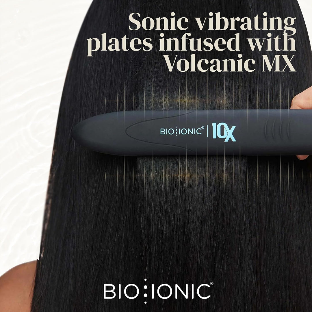 Bio Ionic Plancha de peinado 10X, plancha de pelo de 1 pulgada con...