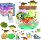Kit de terrario de dinosaurio para niños, juguetes de actividades de dinosaurios para niños, regalos de cumpleaños para niños de 4 a 12 años
