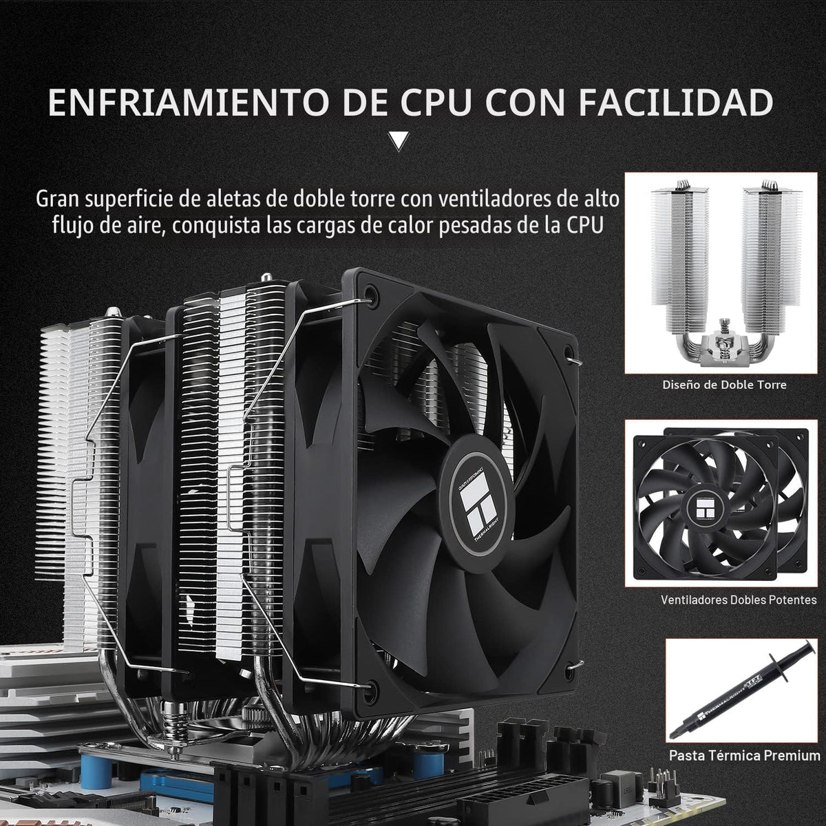 Thermalright Phantom Spirit 120SE - Enfriador de aire para CPU, 7 t...