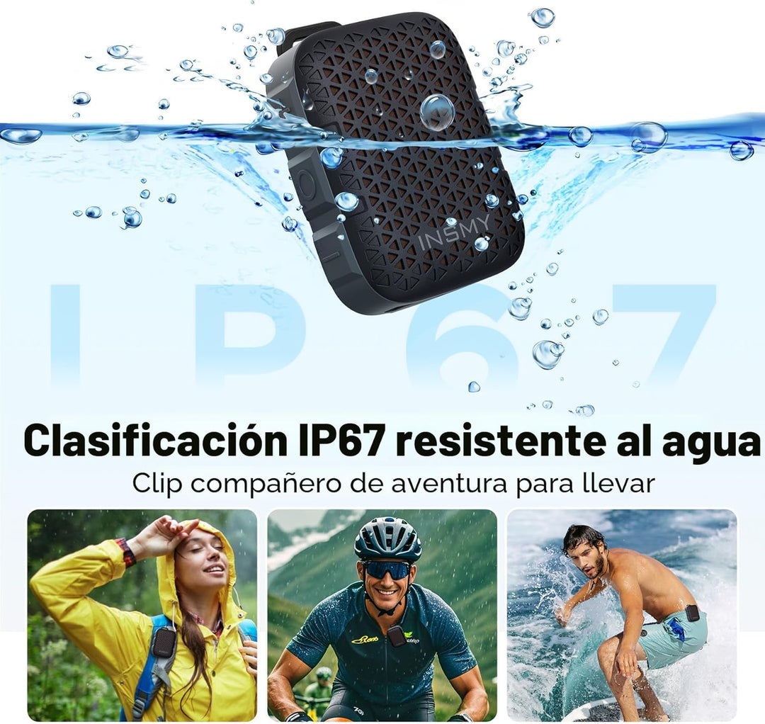 INSMY Altavoces Bluetooth portátiles, impermeabilidad IP67, altavoz...