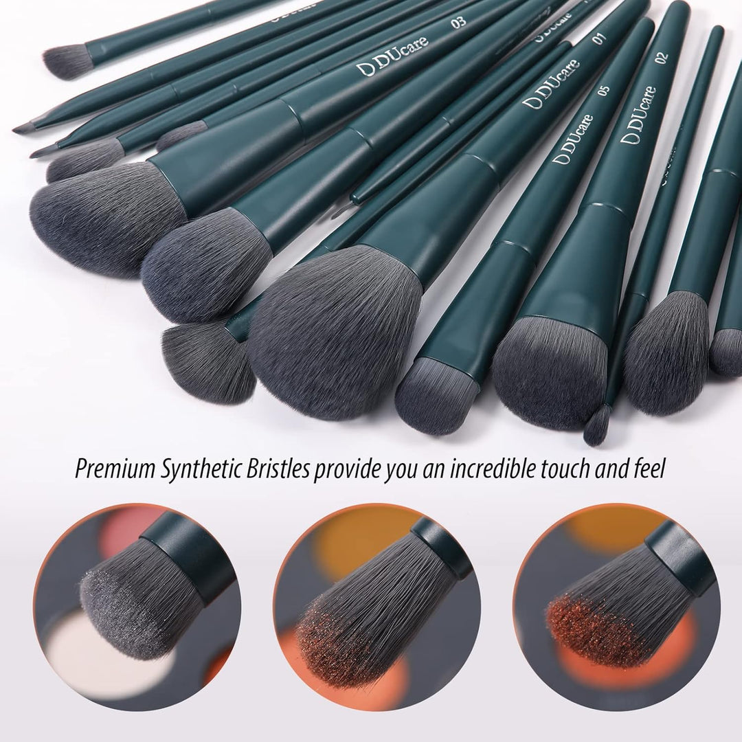 DUcare Juego de regalo de maquillaje, 19 piezas, 17 brochas de maqu...