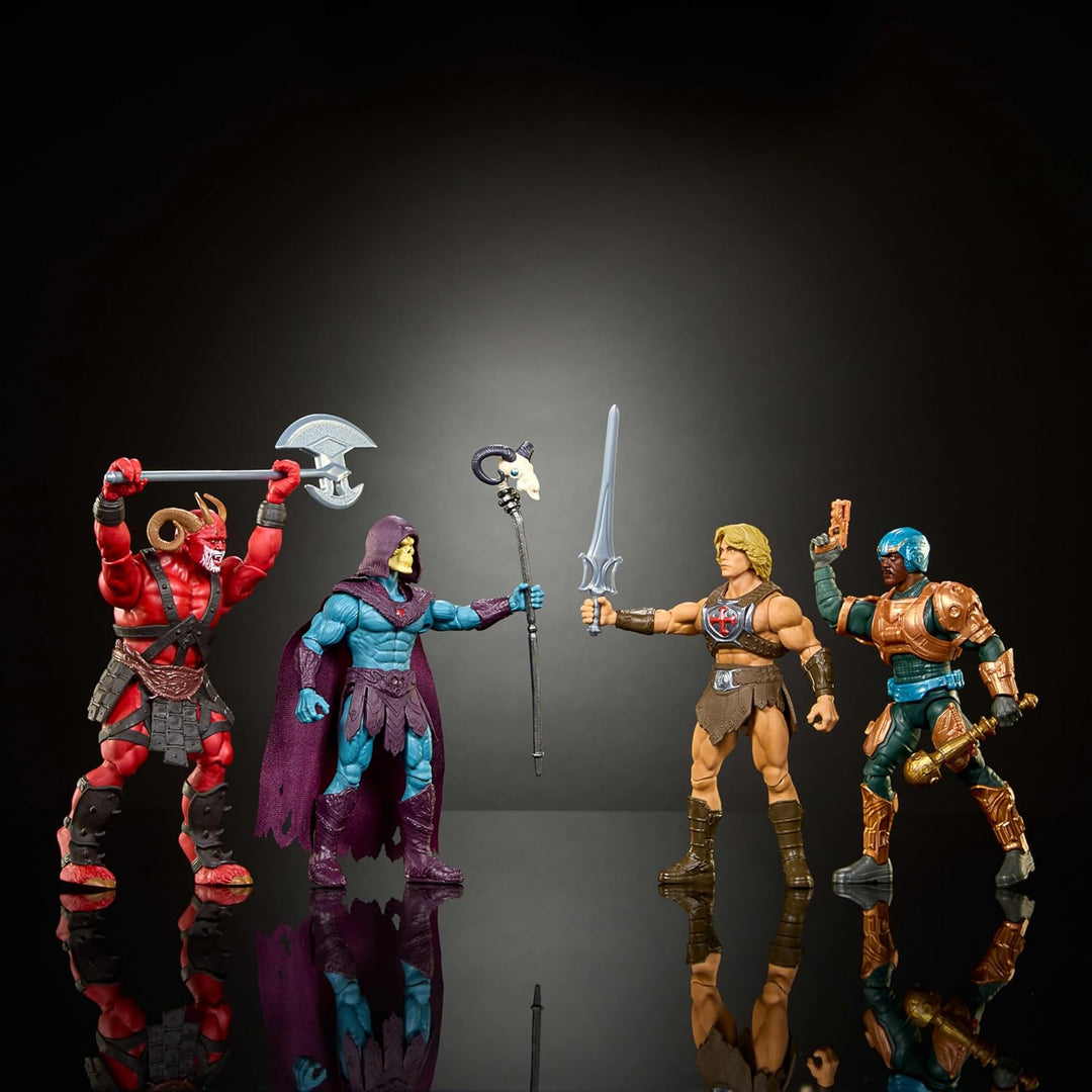 Masters of the Universe Paquete de 4 figuras de acción de juguete,...