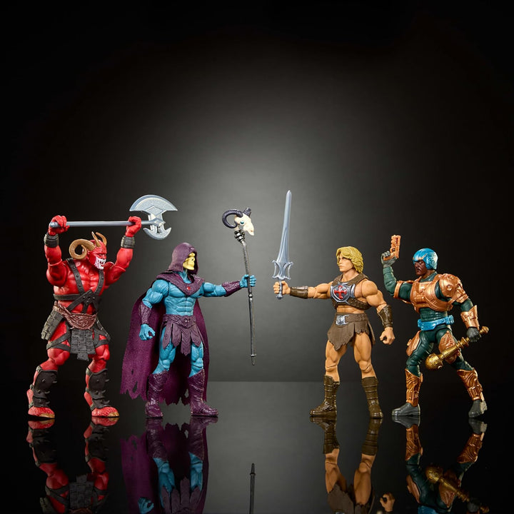 Masters of the Universe Paquete de 4 figuras de acción de juguete,...