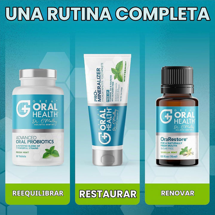 Probióticos orales para tratamiento bucal para el mal aliento para...
