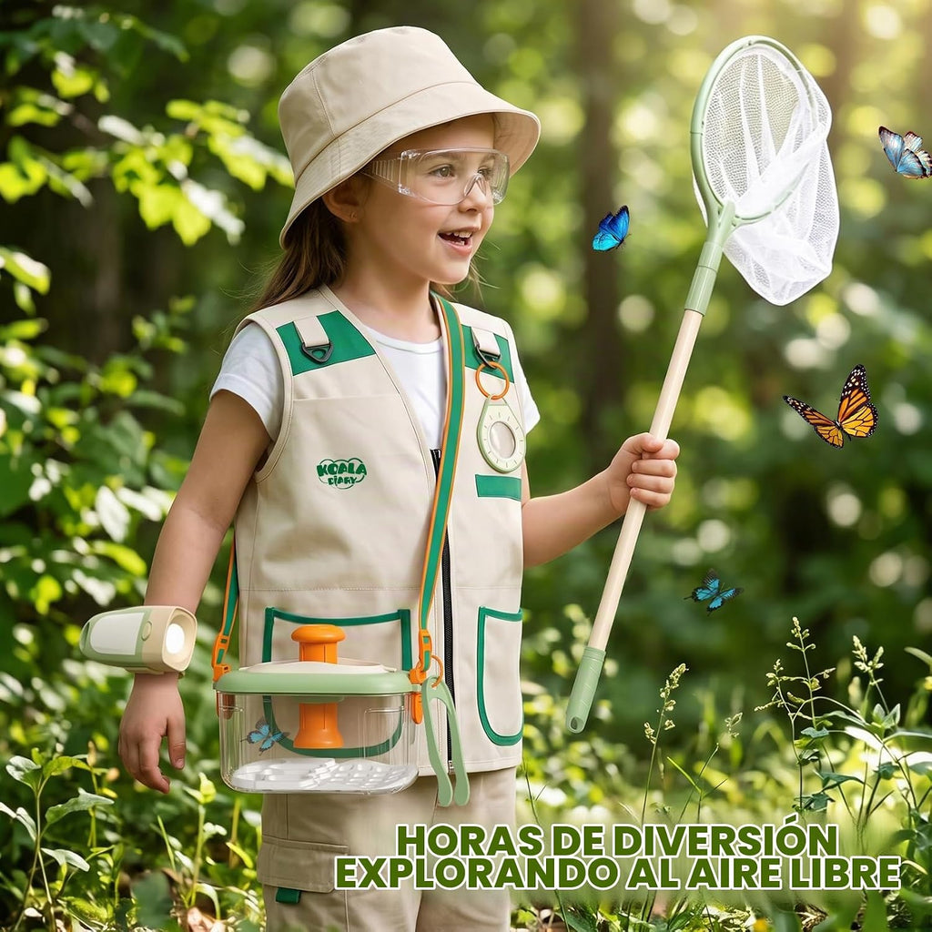 Kit de explorador de 27 piezas para niños y kit para atrapar insectos (a partir de 3 años)