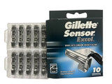 Gillette Cartuchos Sensor Excel - 10 unidades, paquete de 2