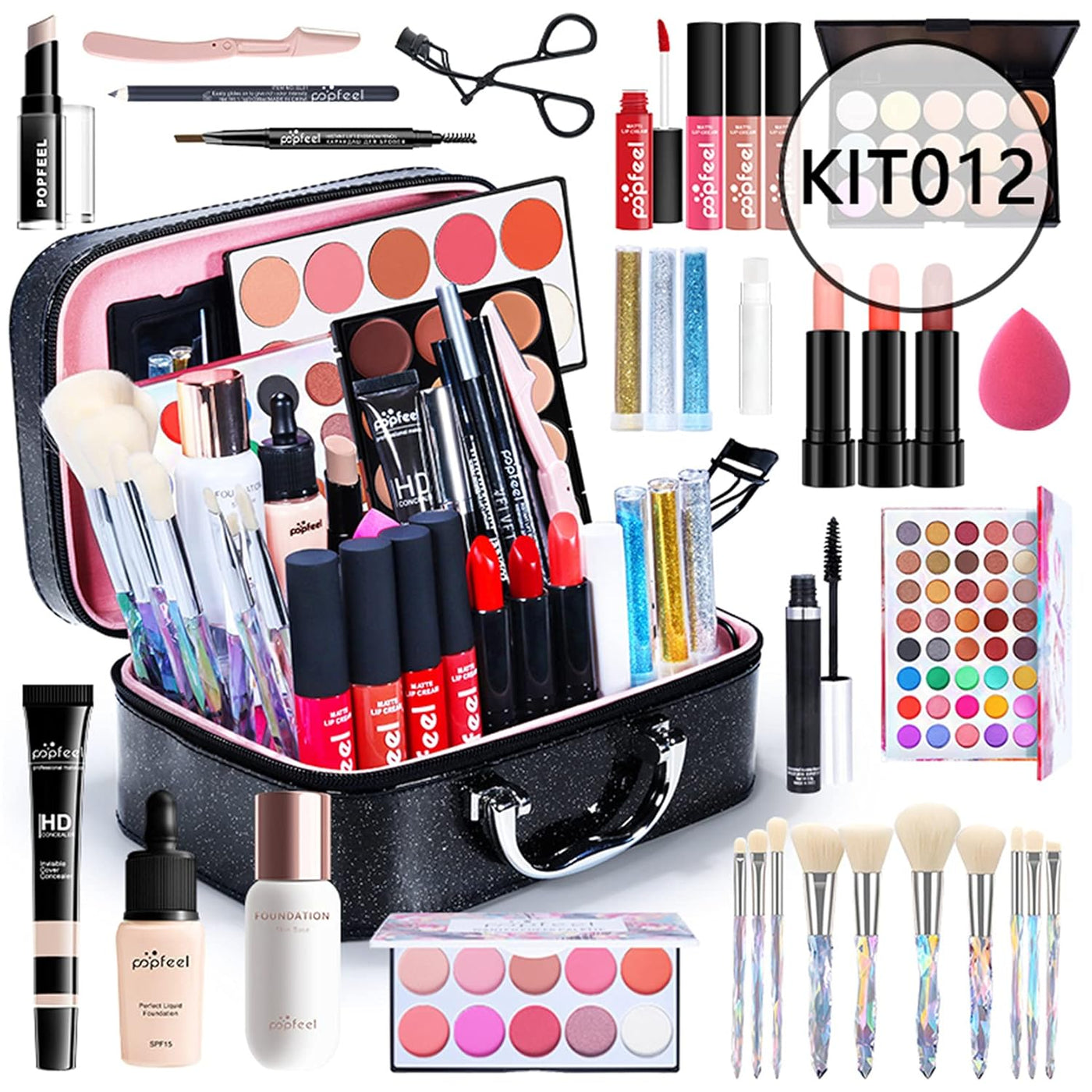 Pure Vie Juego de maquillaje todo en uno para regalo navideño, paqu...