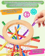 Juegos de mesa de madera para niños de 3 a 8 años, juguetes Montessori para