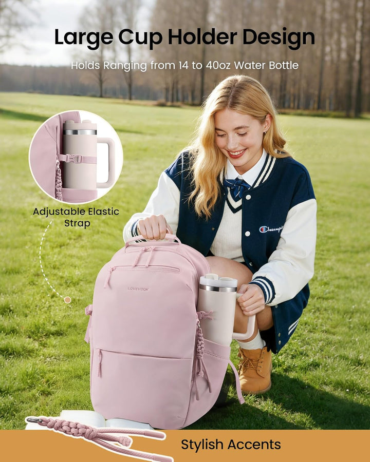 LOVEVOOK Mochila para laptop para mujer con soporte gigante para va...