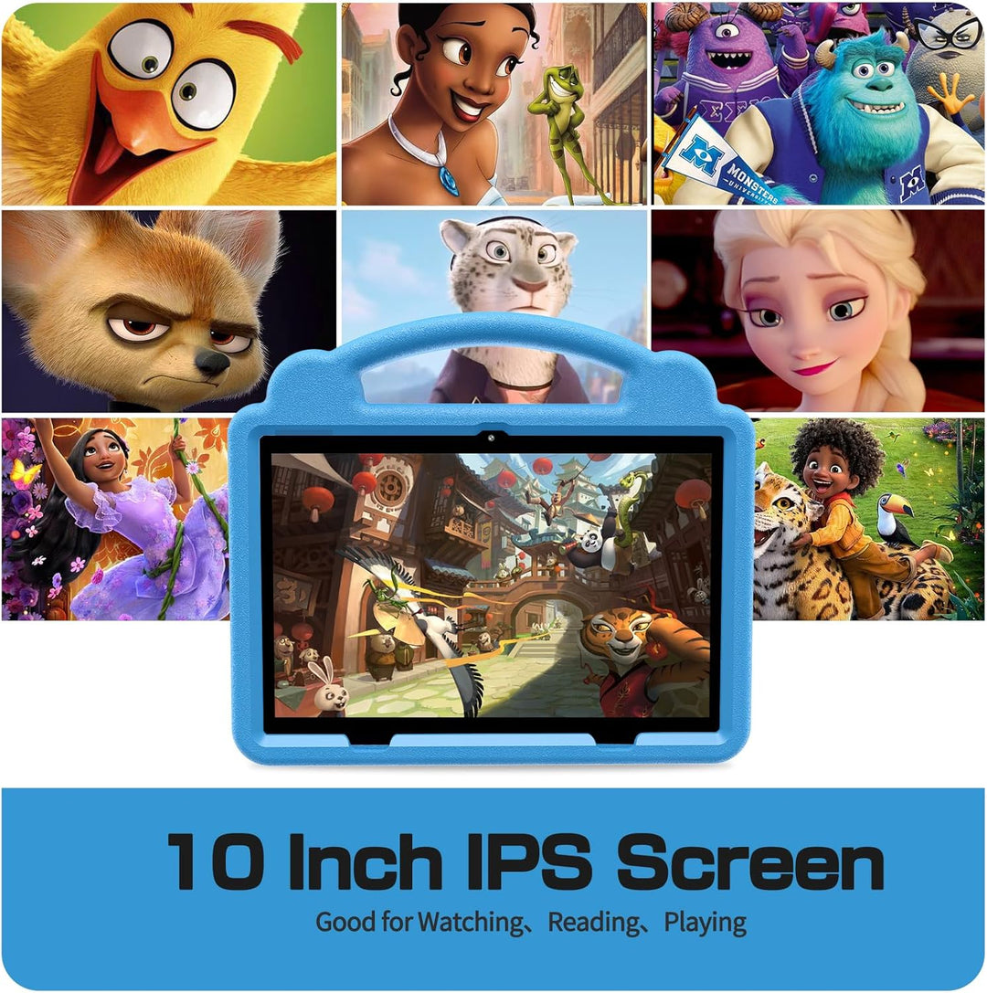 Tableta para niños de 10 pulgadas, 3 GB de RAM y 64 GB de almacenam...