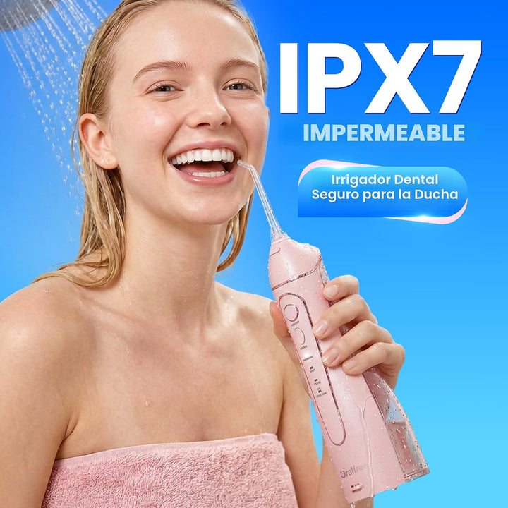 Oralfree Irrigador de agua con púas dentales - Irrigador oral inalá...