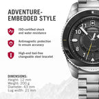 Victorinox Journey 1884 Reloj de 43mm Resistente al Agua con Cristal de Zafiro