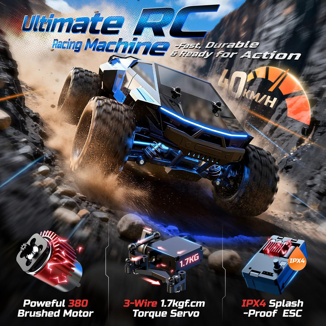 DEERC 1/18 All Terrain Fast Drift Racing RC Car camión de