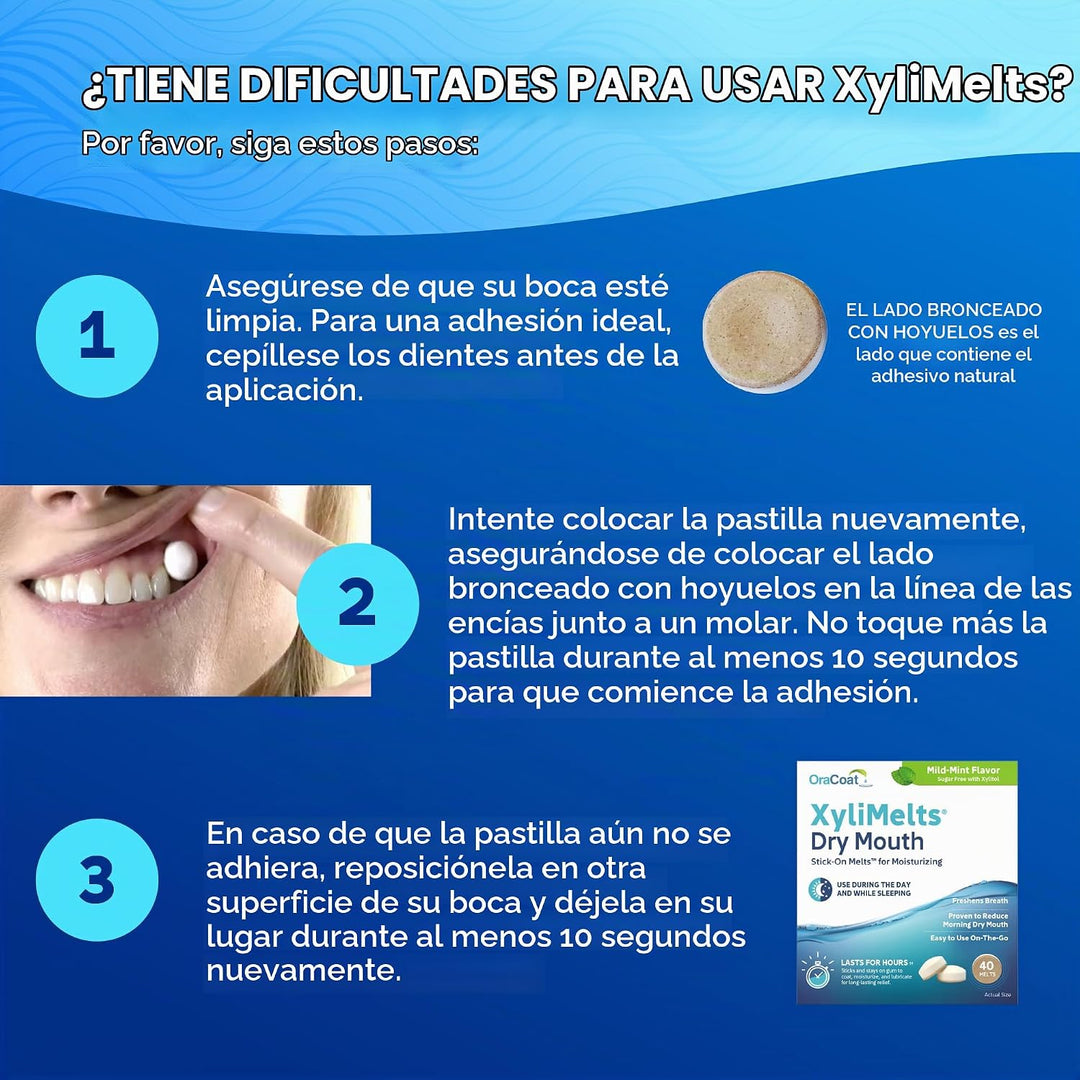 Oracoat XyliMelts para Boca Seca de Noche o Día - Discos Adhesivos...