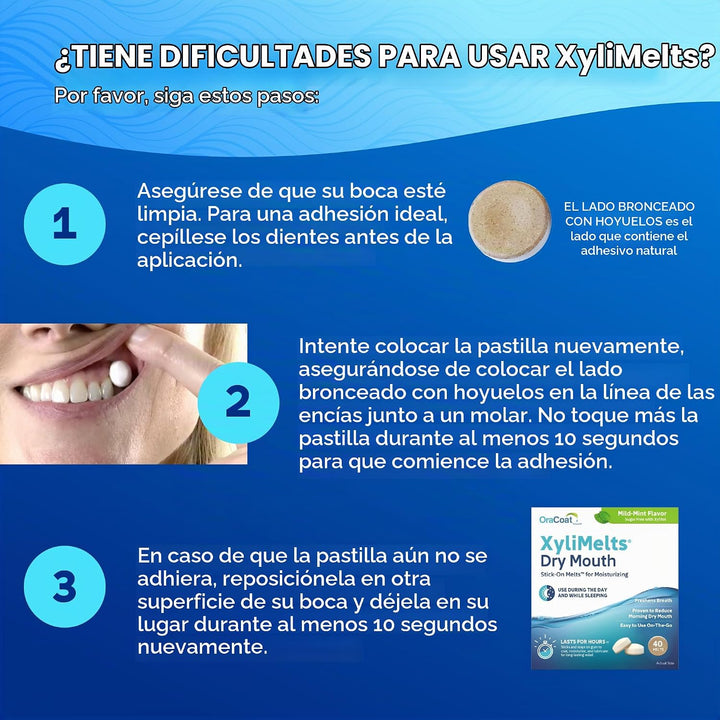 Oracoat XyliMelts para Boca Seca de Noche o Día - Discos Adhesivos...