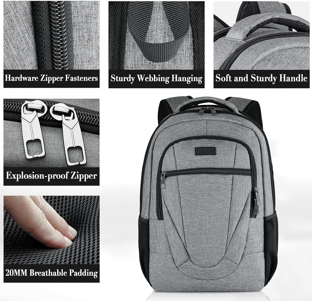 BIKROD Mochila de viaje para laptop para hombres y mujeres, mochila...