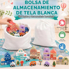 Juego de bloques de construcción de madera