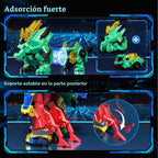 Juego de juguetes de robot transformador de dinosaurios 6 en 1 Eohemeral