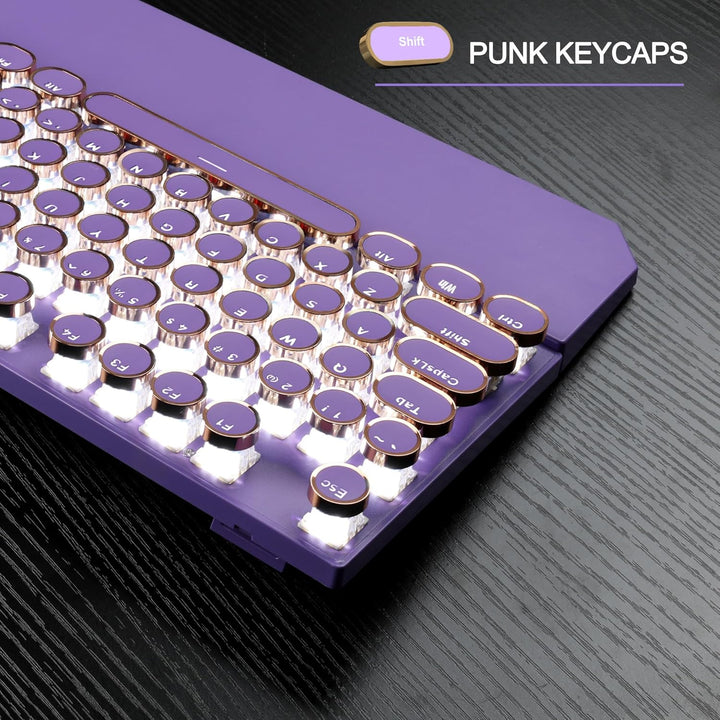 MageGee - Teclado mecánico estilo máquina de escribir para juegos r...