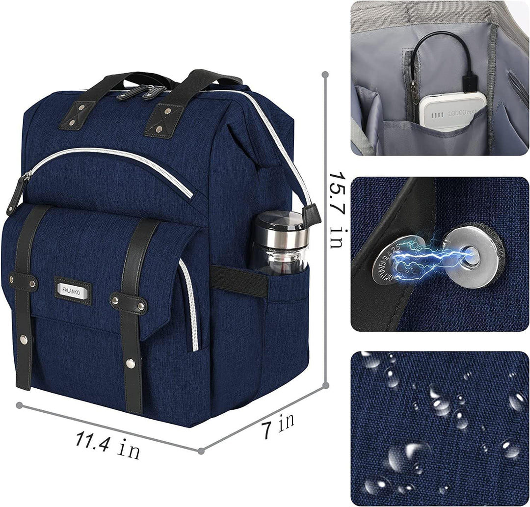 Mochila para computadora portátil de 15.6 pulgadas, elegante mochil...