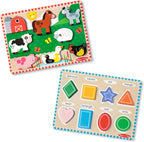 Melissa & Doug Paquete de rompecabezas de piezas gruesas