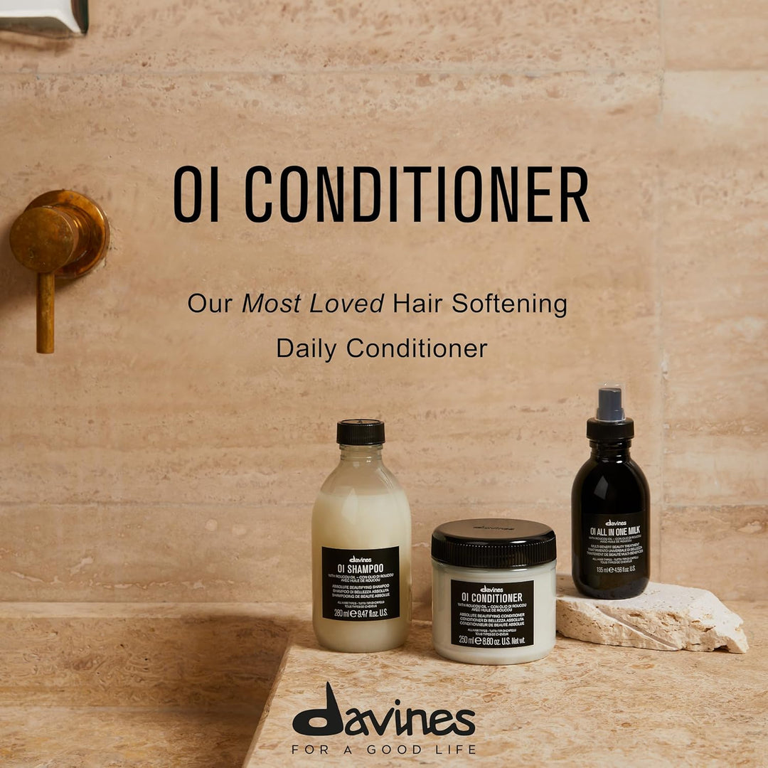 Davines Acondicionador OI, acondicionador alisador para cabello nor...