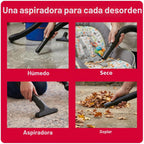 Koblenz WD-2.5L Aspiradora en seco y húmedo, accesorios incluidos, 2.5 PHP