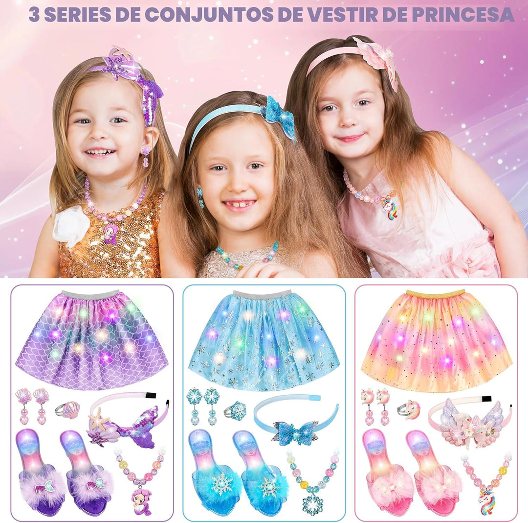 LJZJ Princess Dress Up Toys &amp; Jewelry Boutique, Girls Role Play...