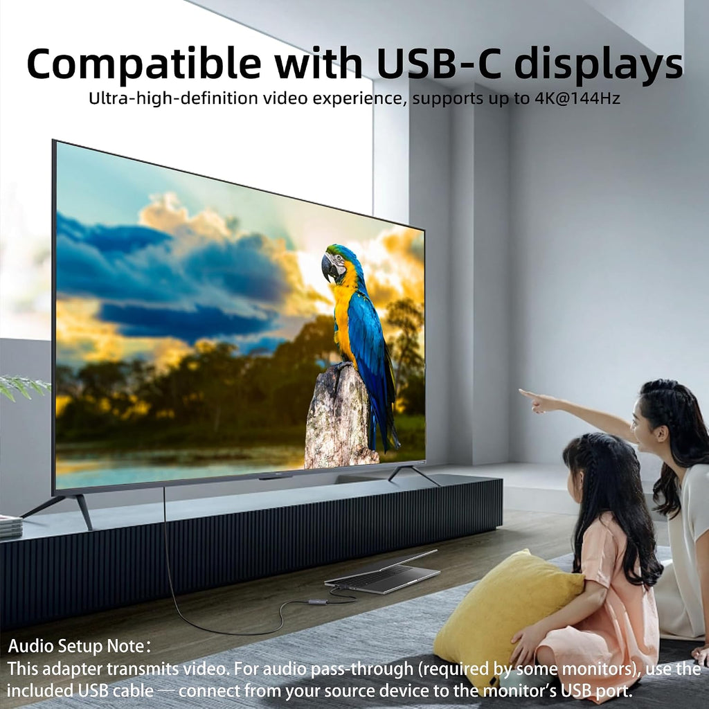 Adaptador HDMI 2.1 a USB-C 8K @30Hz, PD 65W, 1.6 ft, para PS5, Xbox