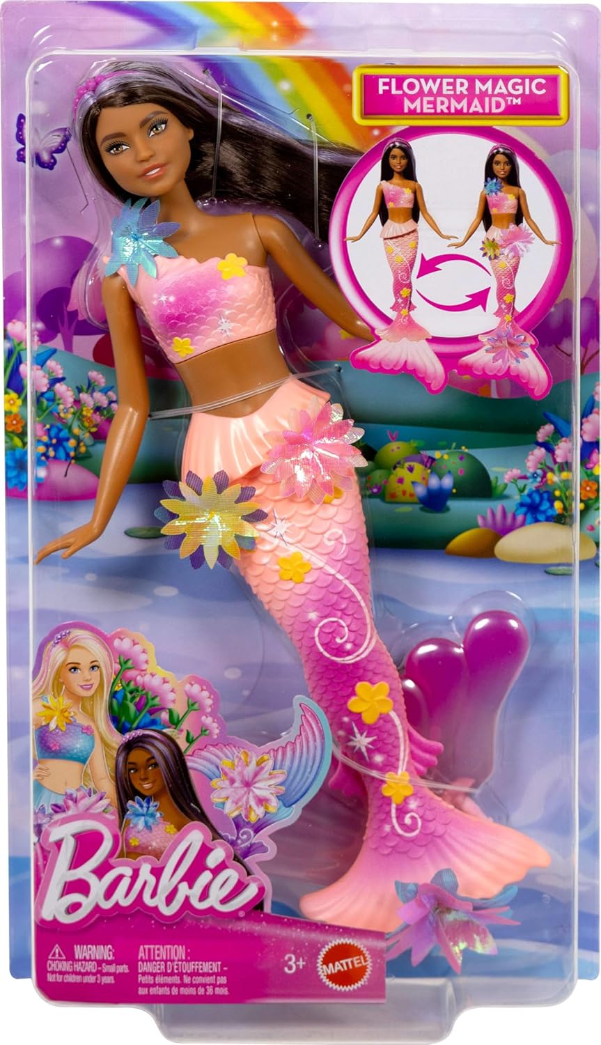 Barbie Muñecas de Juguete Sirena con Función de Flores